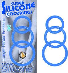 SUPER SILICONE COCKRINGS BLUE | NW22601 | [category_name]