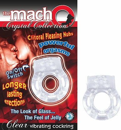 MACHO CRYSTAL COCKRING CLEAR VIBRATING | NW2369 | [category_name]