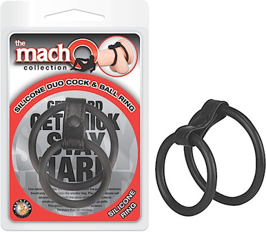MACHO SILICONE DUO COCK & BALL RING | NW2475 | [category_name]