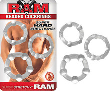 RAM BEADED COCKRINGS CLEAR | NW24851 | [category_name]