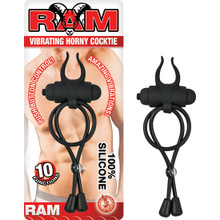 RAM HORNY COCKTIE VIBRATING BLACK | NW2579 | [category_name]