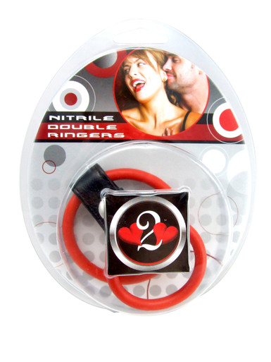 H2H COCK RING DBL RINGER NITRILE RED | PY1201R | [category_name]