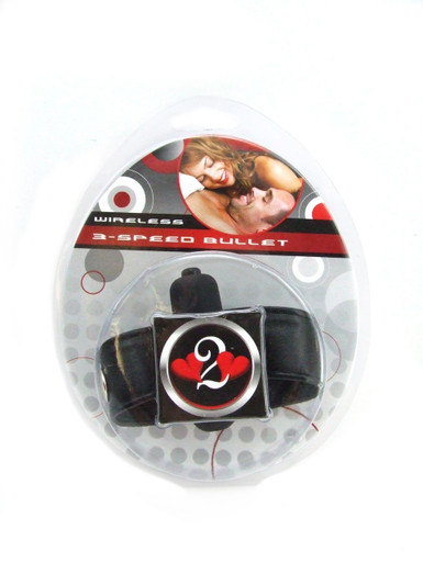 H2H COCK RING LEATHER W/3 SPD BULLET BLACK(WD) | PY1204 | [category_name]