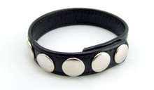 H2H COCK RING LEATHER 5 SNAPS BLACK | PY50 | [category_name]