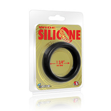 WIDE SILICONE DONUT BLACK 1.75IN | SIN95130 | [category_name]