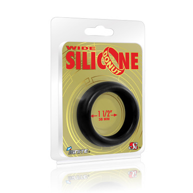 WIDE SILICONE DONUT BLACK 1.5IN | SIN95131 | [category_name]