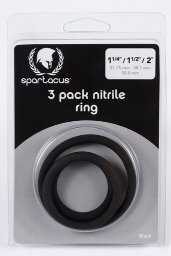 NITRILE COCK RING SET-BLACK | SPR54 | [category_name]