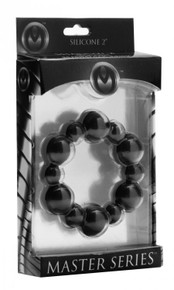MASTER SERIES SILICONE BEADED COCK RING | XRAD397 | [category_name]