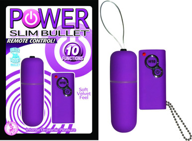 POWER SLIM BULLET REMOTE CONTROL PURPLE | NW23172 | [category_name]