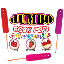 JUMBO FRUIT FLAVORED COCK POPS 6PC DISPLAY | HO2354D | [category_name]