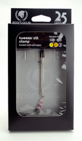 TWEEZER CLIT CLAMP W/PINK BEADS | SPF204 | [category_name]