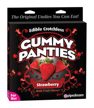 EDIBLE CROTCHLESS GUMMY PANTIES-STRAWBERRY | PD750760 | [category_name]