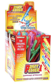 PARTY PECKER SIPPING STRAWS-144PC DISPLAY | HO2101D | [category_name]
