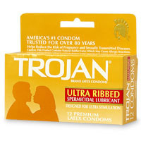 TROJAN STIMULATIONS ULTRA RIBBED 12 PACK | T94552 | [category_name]