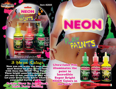 NEON BODY PAINTS 3PK CARDED | HO2808 | [category_name]