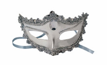MASK W/TIES SILVER