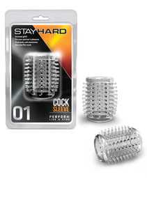 STAY HARD COCK SLEEVE 01 CLEAR