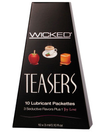 WICKED TEASERS 10 LUBRICANT PACKETS