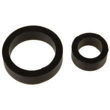 TITANMEN COCK RINGS DOUBLE PACK SILICONE BLACK