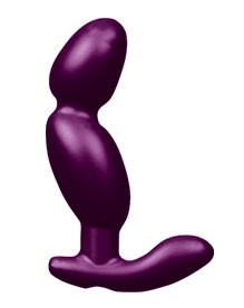 PROSTATE PRO SOFT ANGLED TIP ANAL PROSTATE MASSAGER PURPLE W/C RINGS