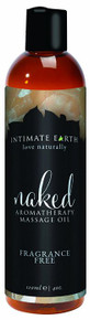 INTIMATE EARTH NAKED MASSAGE OIL 4OZ