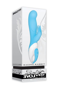 SILICONE RECHARGEABLE RABBIT SMALL BLUE