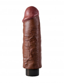 KING COCK 6IN COCK BROWN VIBRATING