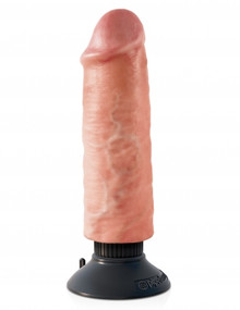 KING COCK 6IN COCK FLESH VIBRATING