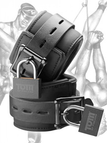 TOM OF FINLAND NEOPRENE WRIST CUFFS W/LOCKS