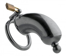 MASTER SERIES ARMOR CHASTITY DEVICE W/REMOVABLE URETHRAL INSERT