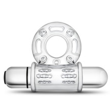 STAY HARD 10 FUNCTION BULL RING VIBRATING CLEAR