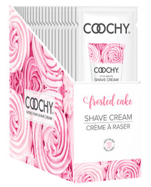 COOCHY SHAVE CREAM FROSTED CAKE FOIL 15 ML 24PC DISPLAY