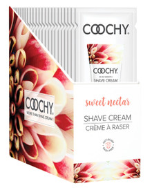 COOCHY SHAVE CREAM SWEET NECTAR FOIL 15 ML 24PC DISPLAY