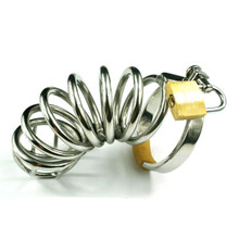 STAINLESS STEEL SIX RING COCK CAGE