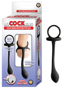MY COCKRING COCKRING W/ BUTT PLUG BLACK  | NW2876 | [category_name]