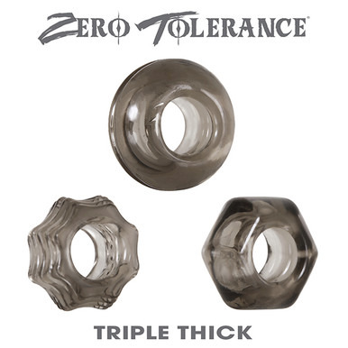 ZERO TOLERANCE TRIPLE THICK COCK RING TRIO  | ENZECR32372 | [category_name]