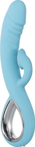TRIPLE INFINITY REALISTIC VIBRATOR WITH SUCTION BLUE
