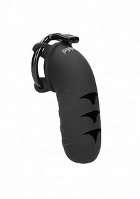 MANCAGE CHASTITY 5.3IN COCK CAGE SILICONE MODEL 09 BLACK