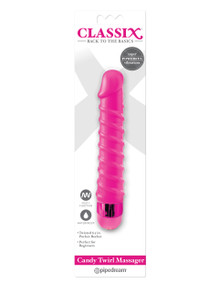 CLASSIX CANDY TWIRL MASSAGER PINK