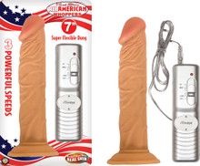 ALL AMERICAN WHOPPER VIBRATING 7IN FLESH