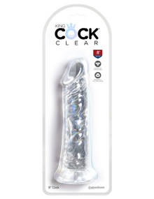 KING COCK CLEAR 8 IN COCK