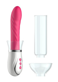 PUMPED TWISTER 4 IN 1 COUPLES RECHARGEABLE PUMP KIT PINK