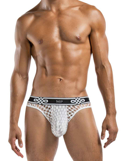 PEEP SHOW LO RISE THONG WHITE SMALL/ MEDIUM  | MP438223WHSM | [category_name]
