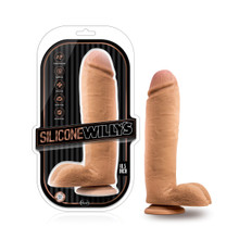 SILICONE WILLY'S 10.5IN DILDO W/ SUCTION CUP MOCHA  | BN15517 | [category_name]