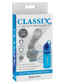 CLASSIX DUAL VIBRATING BALL TEASER BLUE