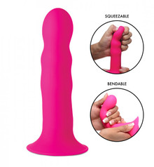SQUEEZE-IT SILEXPAN DILDO- PINK (out June)