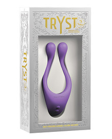 TRYST V2 BENDABLE MULTI EROGENOUS ZONE MASSAGER W/ REMOTE PURPLE