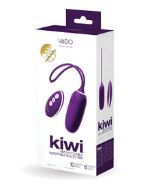 VEDO KIWI RECHARGEABLE BULLET INSERTABLE DEEP PURPLE