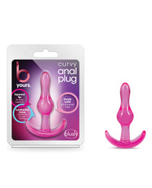 B YOURS CURVY ANAL PLUG PINK