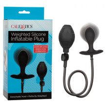 WEIGHTED SILICONE INFLATABLE BUTT PLUG